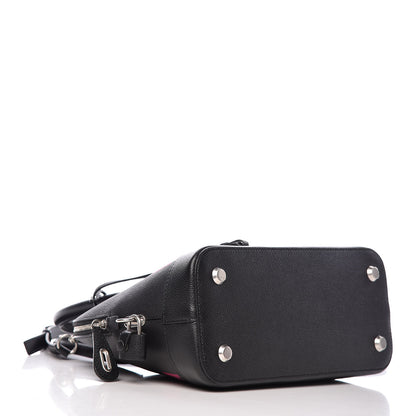 Balenciaga Signature Grained Calfskin Logo S Ville Top Handle Bag Black Rose Shocking 4 of 8