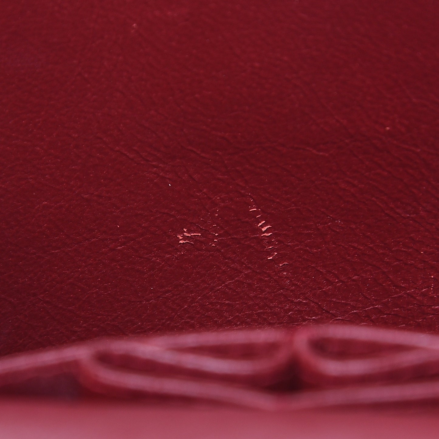 Lambskin Quilted Medium Double Flap Red