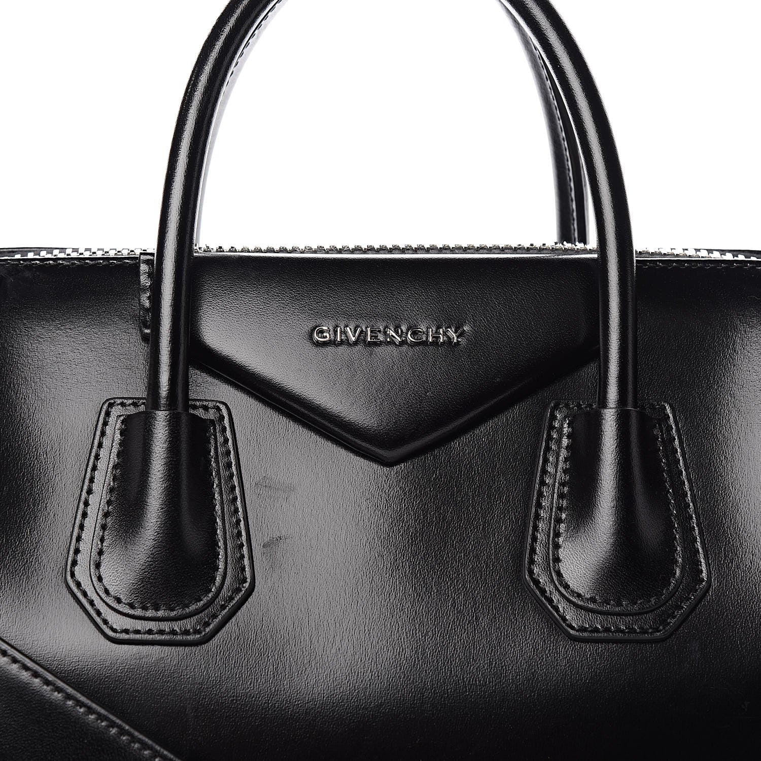 Givenchy Shiny Lord Calfskin Medium Antigona Black 10 of 10