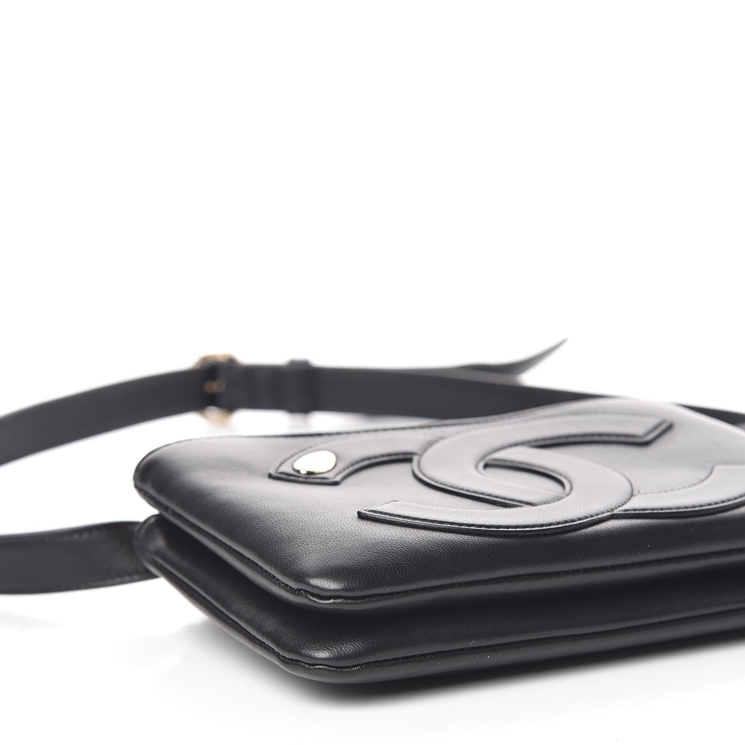 Chanel Lambskin CC Mania Waist Belt Bag Black 10 of 11