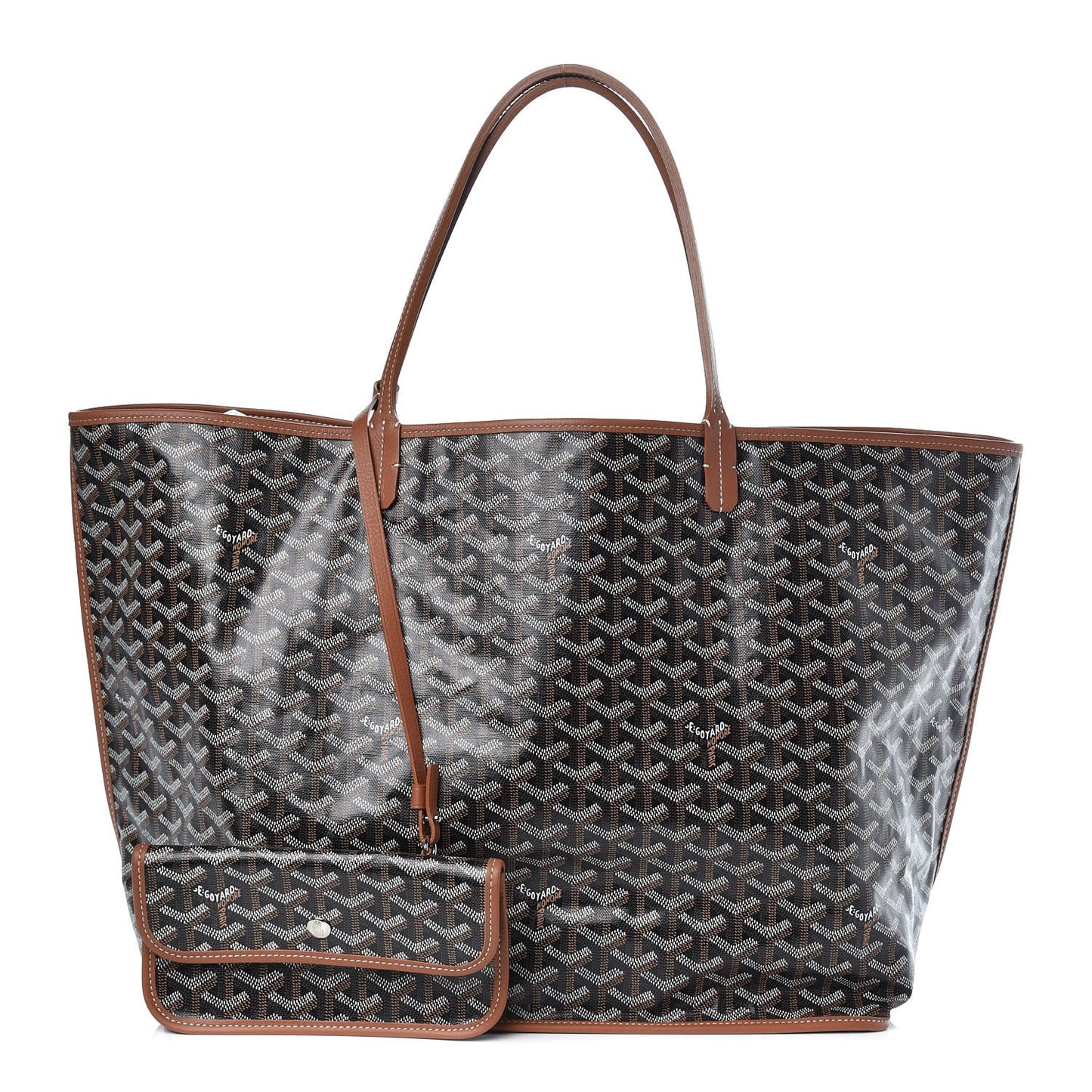 Goyardine Reversible Anjou GM Black Gold