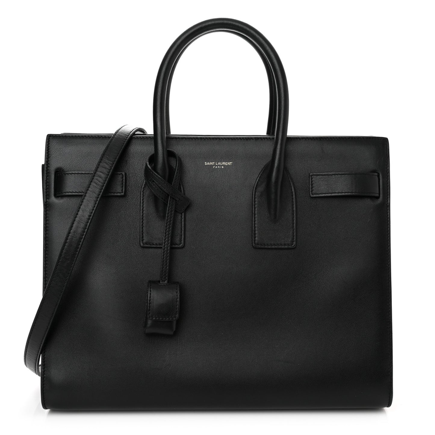 Calfskin Small Sac De Jour Black