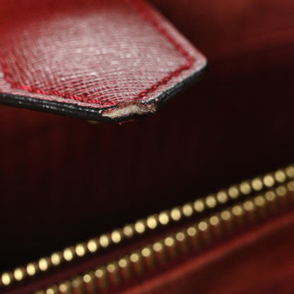Fendi Vitello Elite Regular 2Jours Tote Rosso Scuro Ciliegia 13 of 15