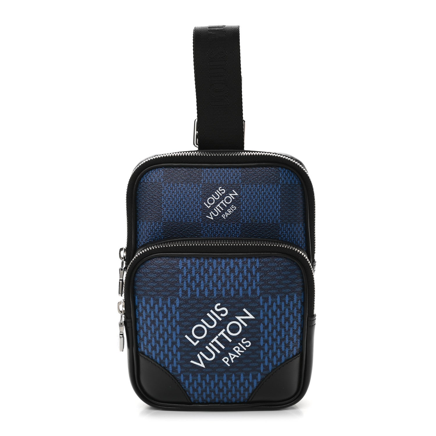 Louis Vuitton Damier Graphite 3D Amazone Sling Bag Navy Black 1 of 9
