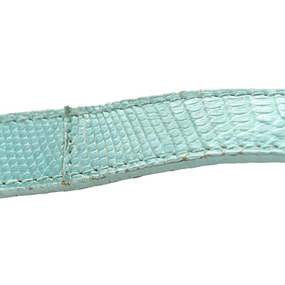 Fendi Fabric Lizard Crystal Embroidered Baguette Celeste 16 of 16