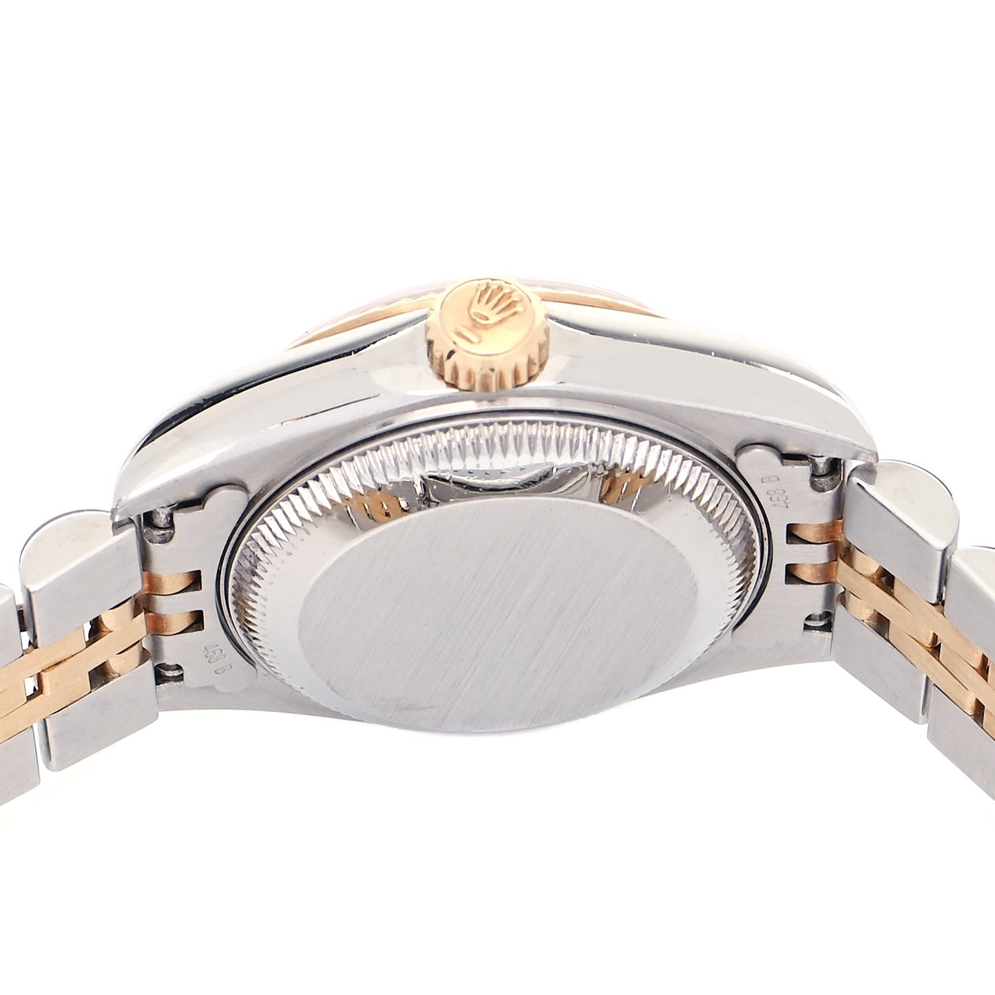 Stainless Steel 18K Yellow Gold Diamond 26mm Oyster Perpetual Datejust Watch Blue Gradient 69173