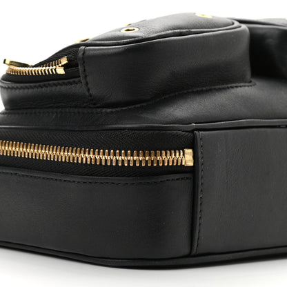 Louis Vuitton Calfskin Monogram Embossed Utility Crossbody Black 8 of 9
