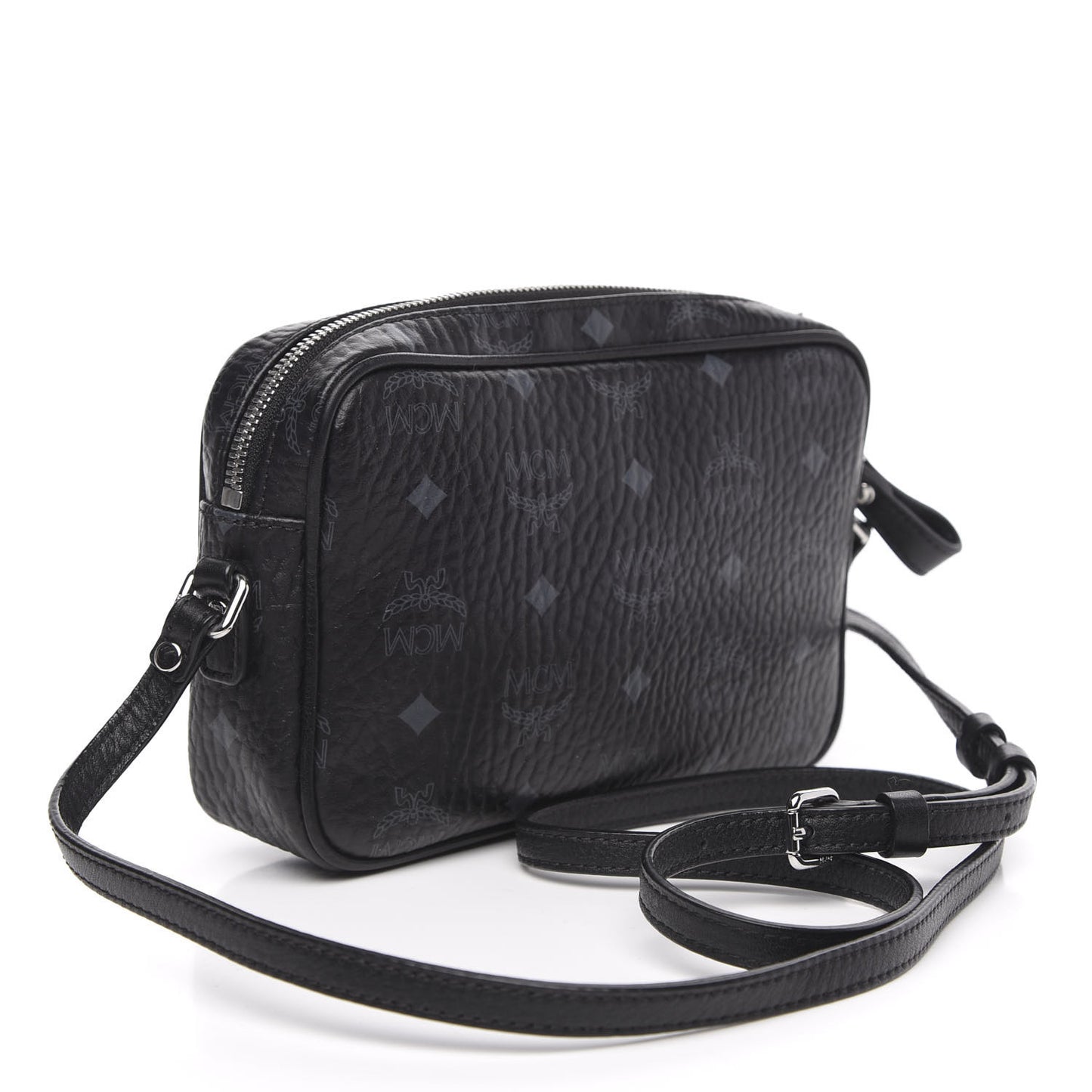 Visetos Small Heritage Line Camera Crossbody Bag Black