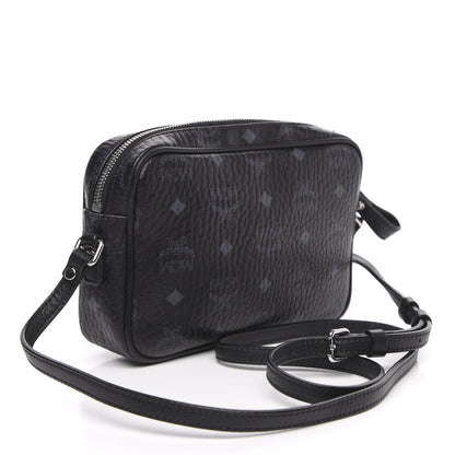 MCM Visetos Small Heritage Line Camera Crossbody Bag Black 3 of 9