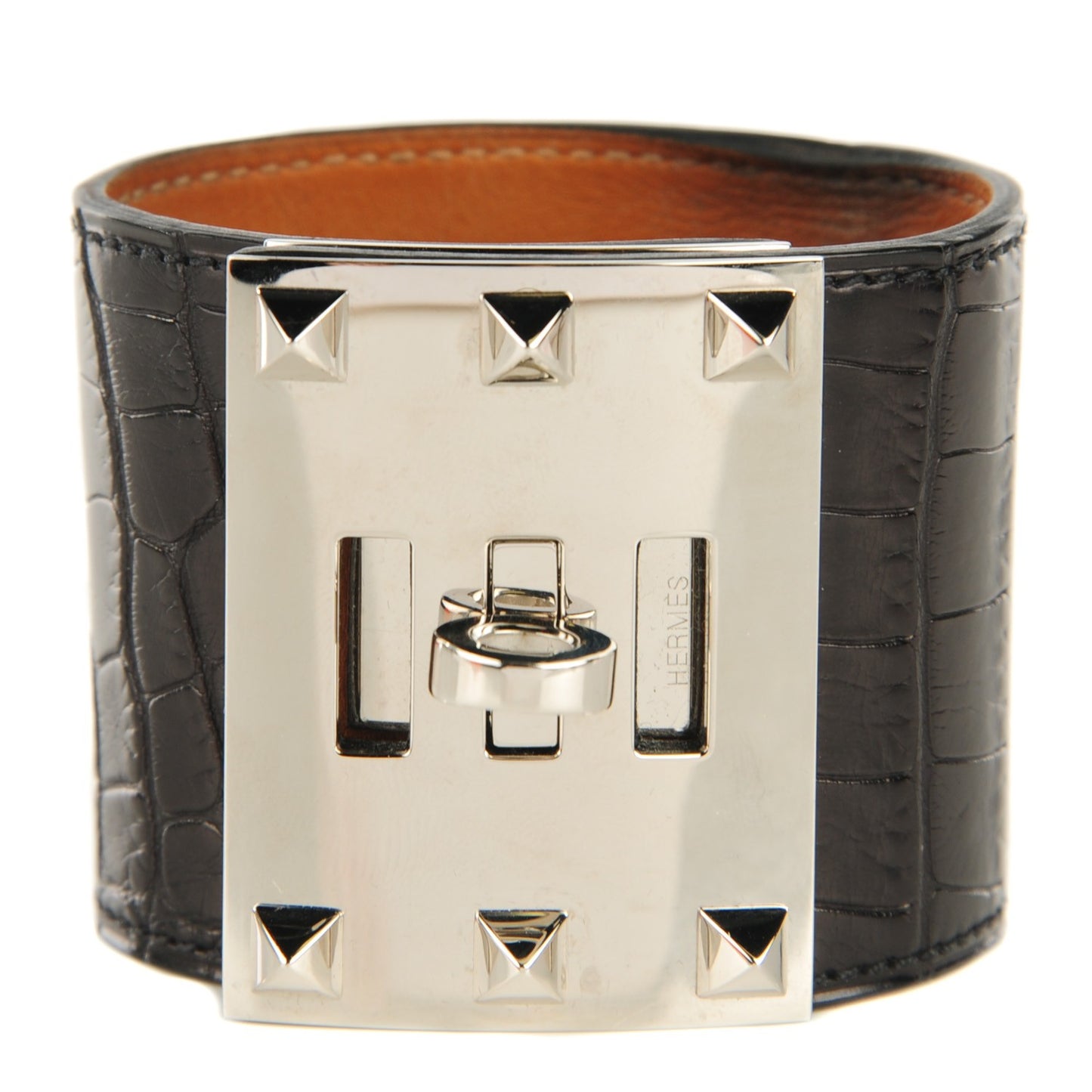 Matte Alligator Kelly Extreme S Bracelet Black