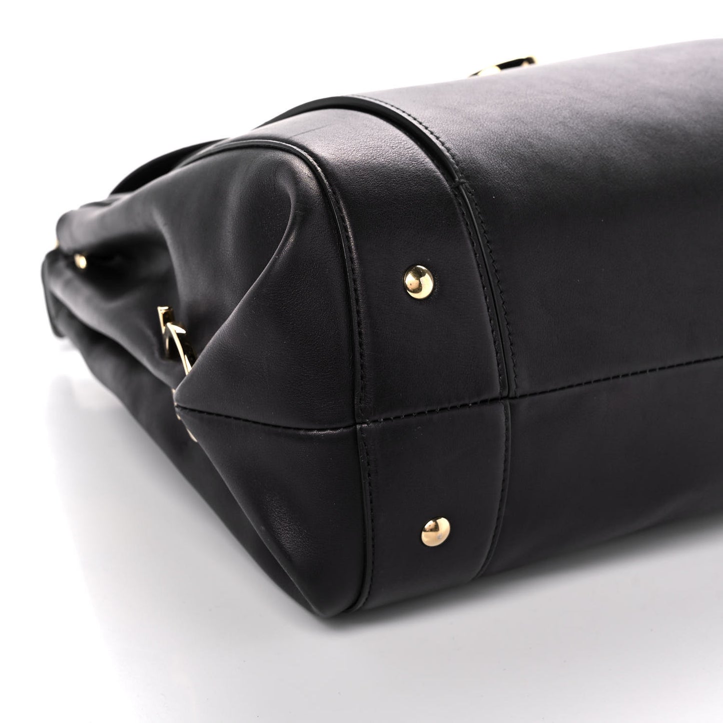 Calfskin Sofia Shoulder Bag Black