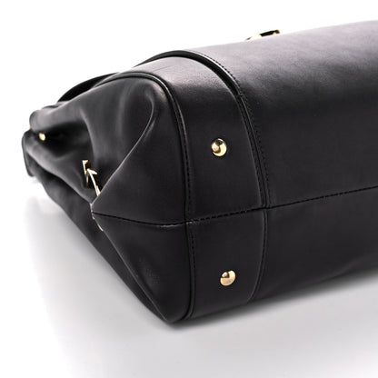 Salvatore Ferragamo Calfskin Sofia Shoulder Bag Black 10 of 11