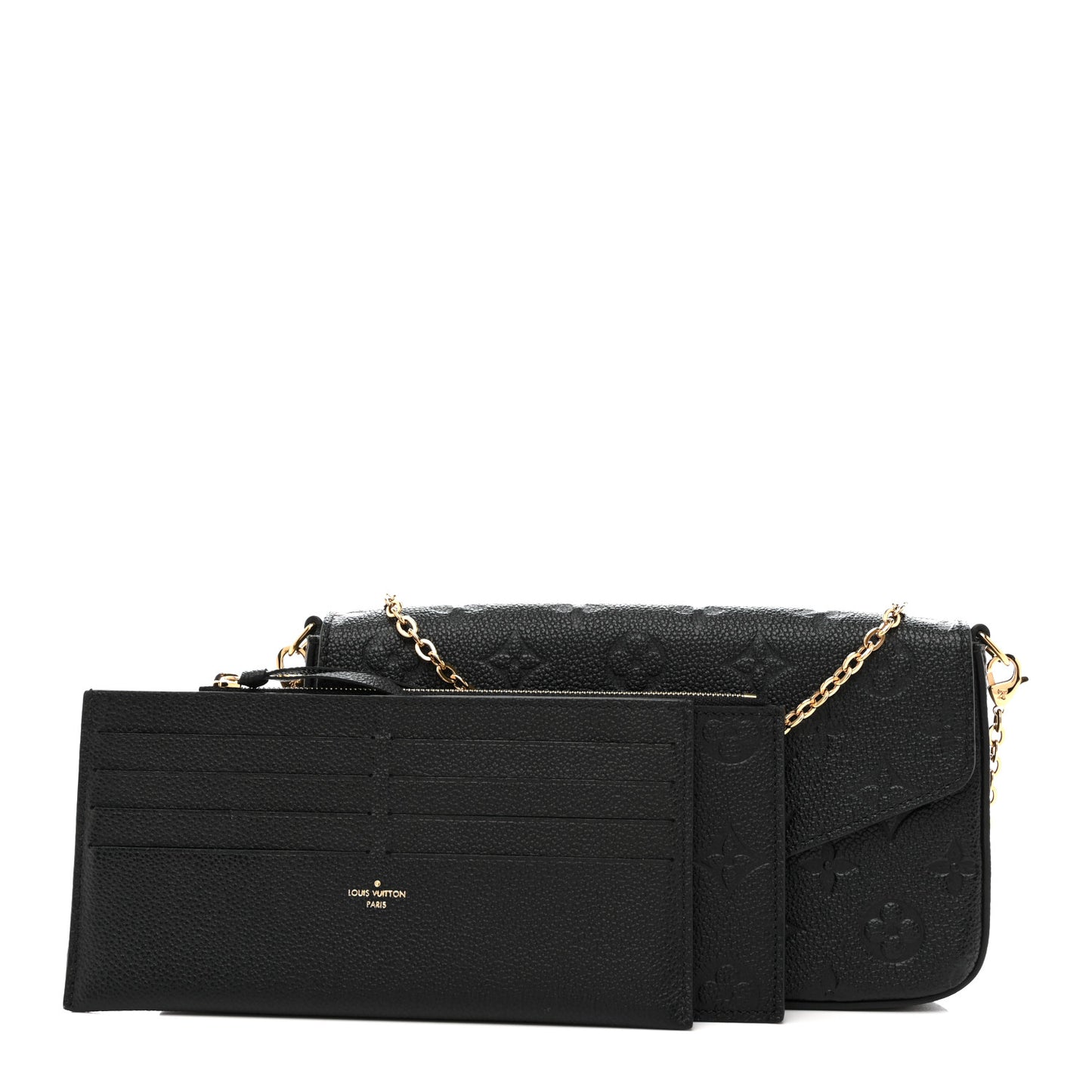 Empreinte Pochette Felicie Chain Wallet Black