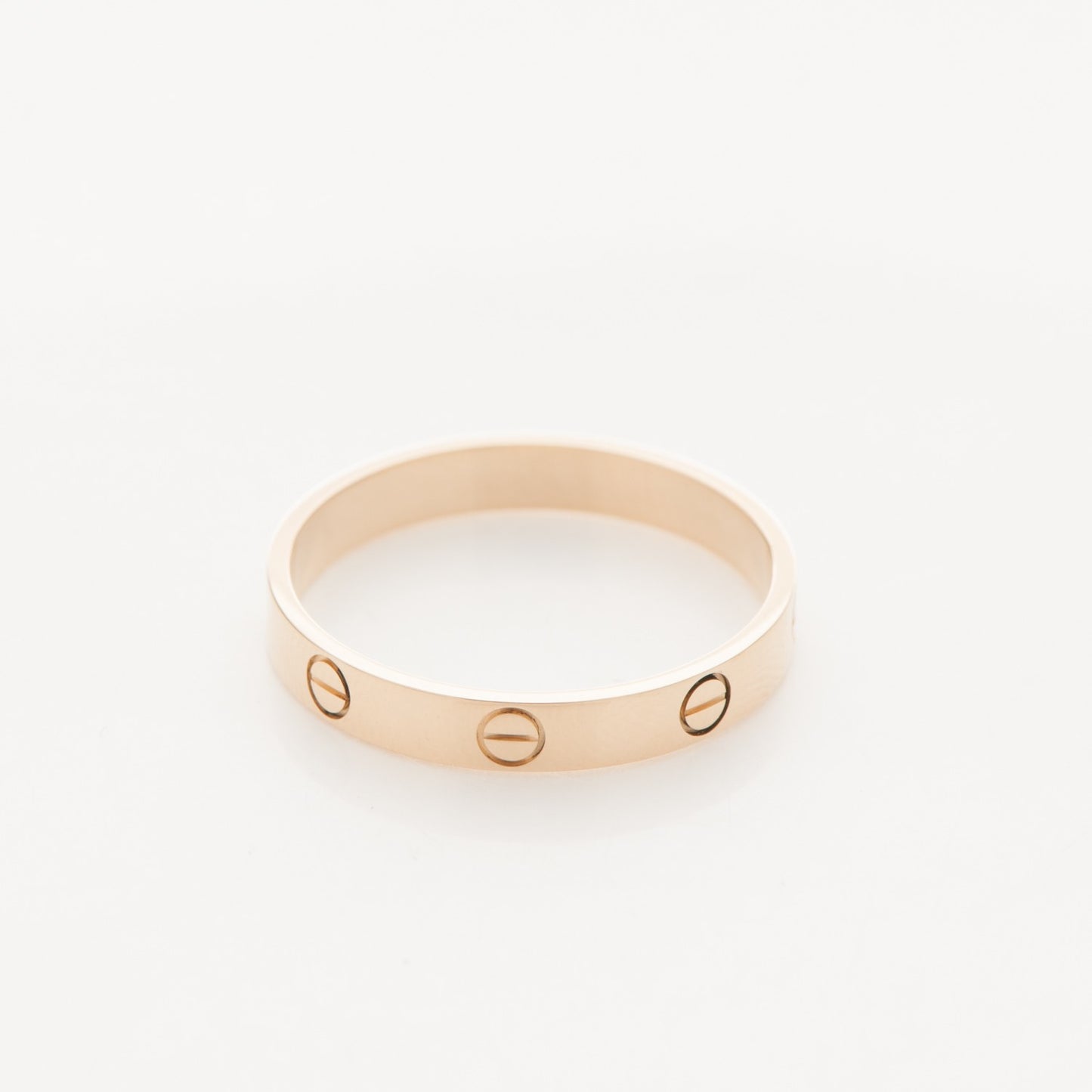 18K Yellow Gold 4mm LOVE Wedding Band Ring 65 11