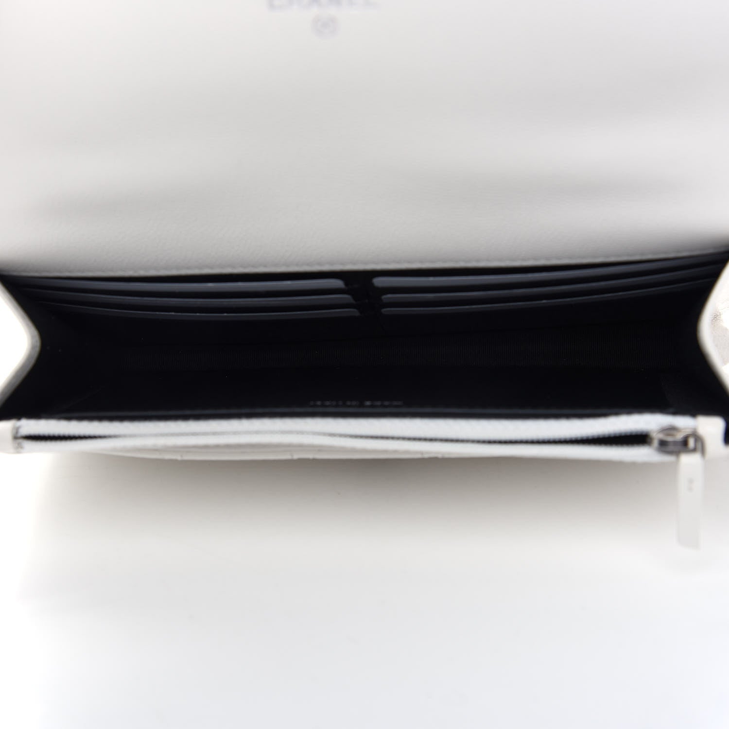 Chanel Caviar Quilted My Everything Wallet On Chain WOC White 5 of 10