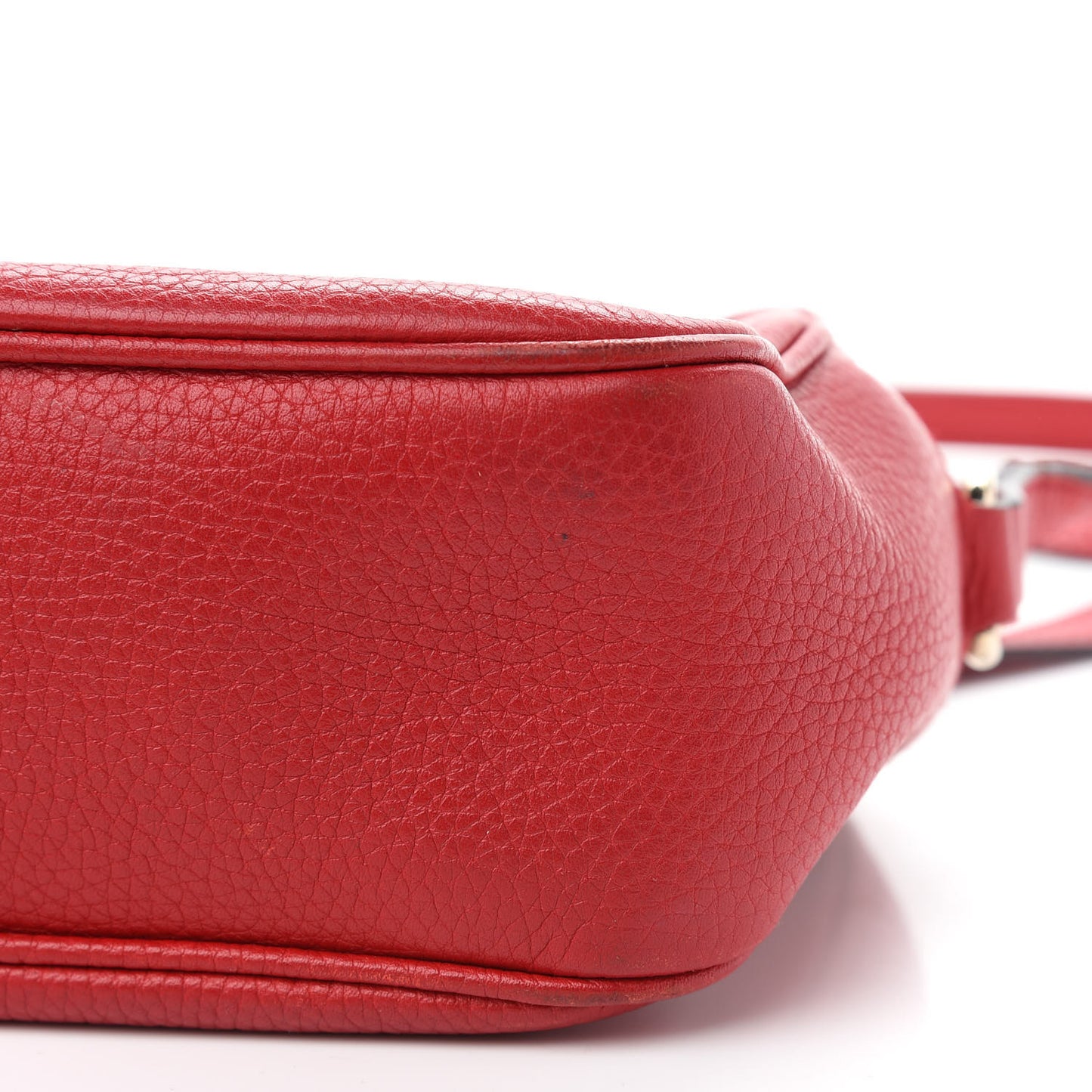 Pebbled Calfskin Small Soho Disco Bag Tabasco Red