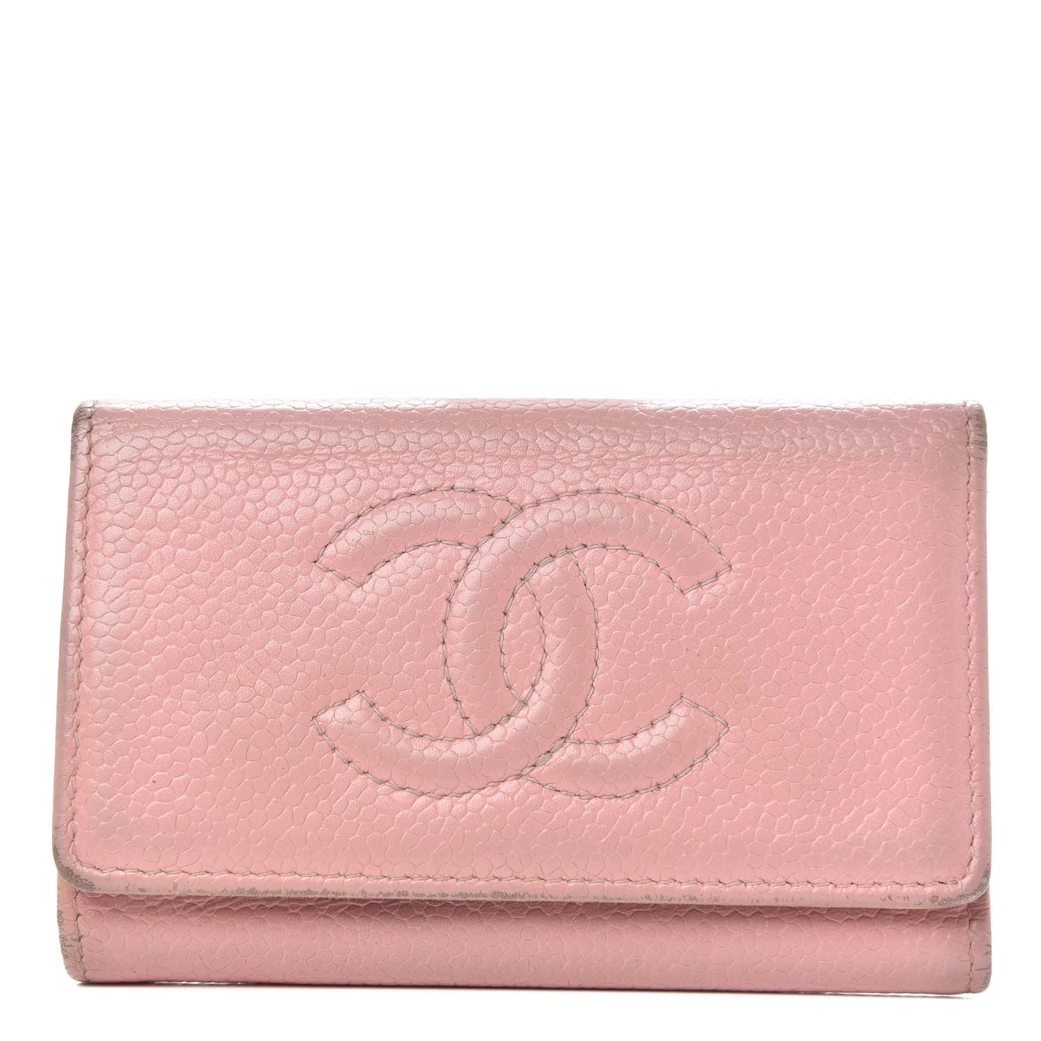 Chanel Caviar Timeless CC 6 Key Holder Case Pink 1 of 12