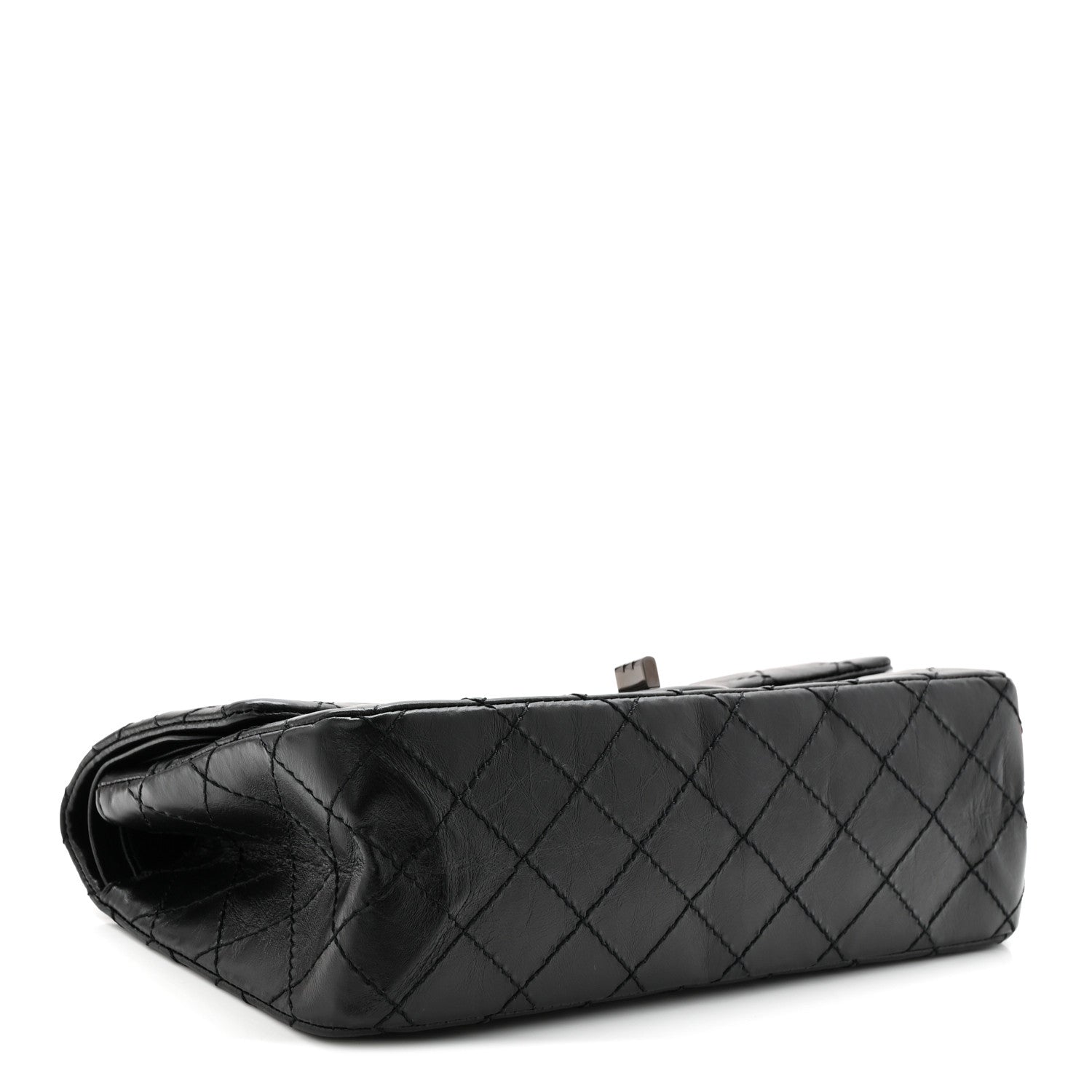 Chanel Aged Calfskin Quilted 2.55 Reissue 225 Flap So Black 4 of 11