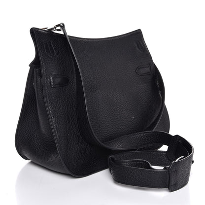 Hermes Taurillon Clemence Jypsiere 28 Black 3 of 7
