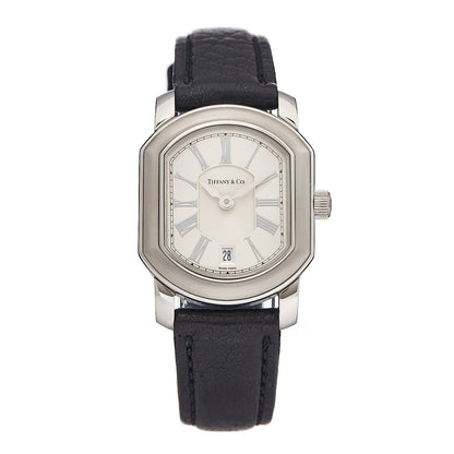 Tiffany Stainless Steel Calfskin 24mm Mark Coupe Resonator Quartz Watch 1 of 4