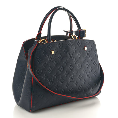 Louis Vuitton Empreinte Montaigne MM Marine Rouge 3 of 9