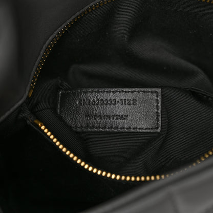 Saint Laurent Lambskin Quilted Toy Loulou Puffer Monogram Chain Satchel Storm 7 of 12