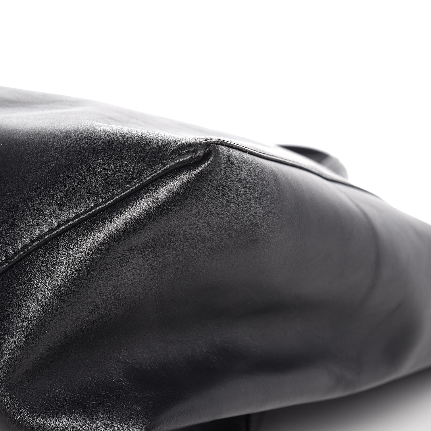 Celine Lambskin Horizontal Cabas Black 10 of 12