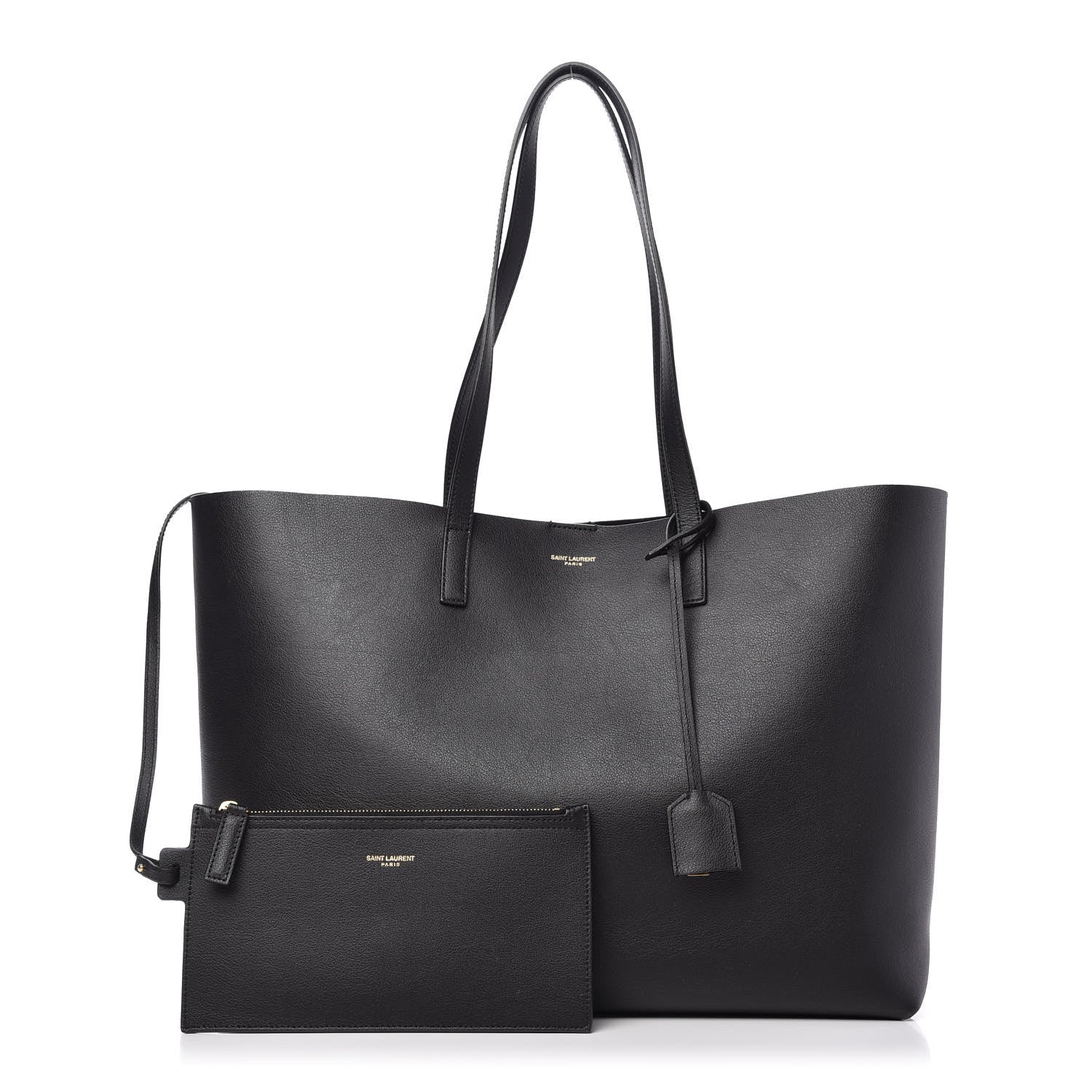 Saint Laurent Calfskin Large Shopping Tote Black 1 of 13