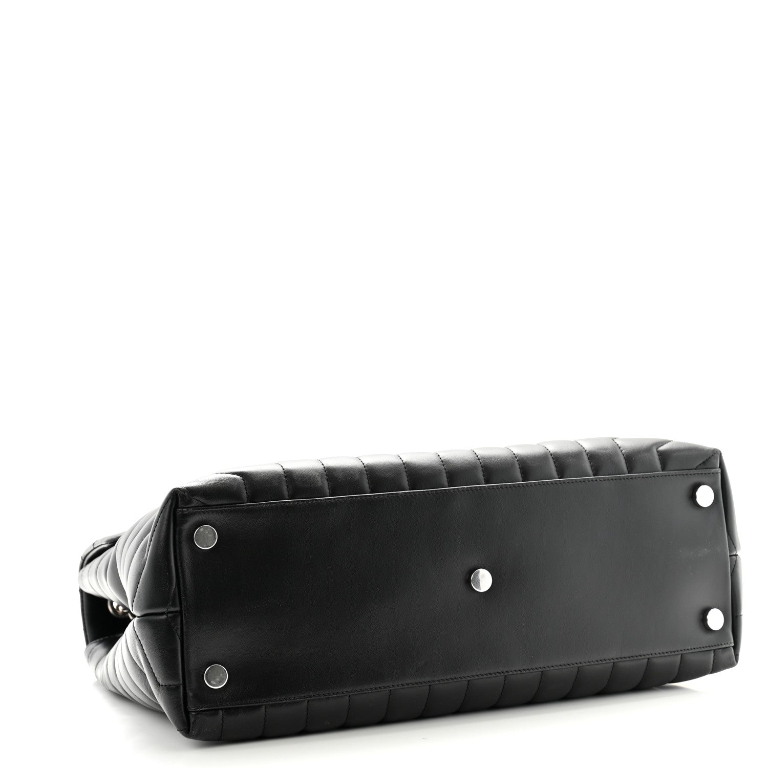 Saint Laurent Calfskin Y Quilted Monogram Large Loulou Chain Satchel Black 4 of 10