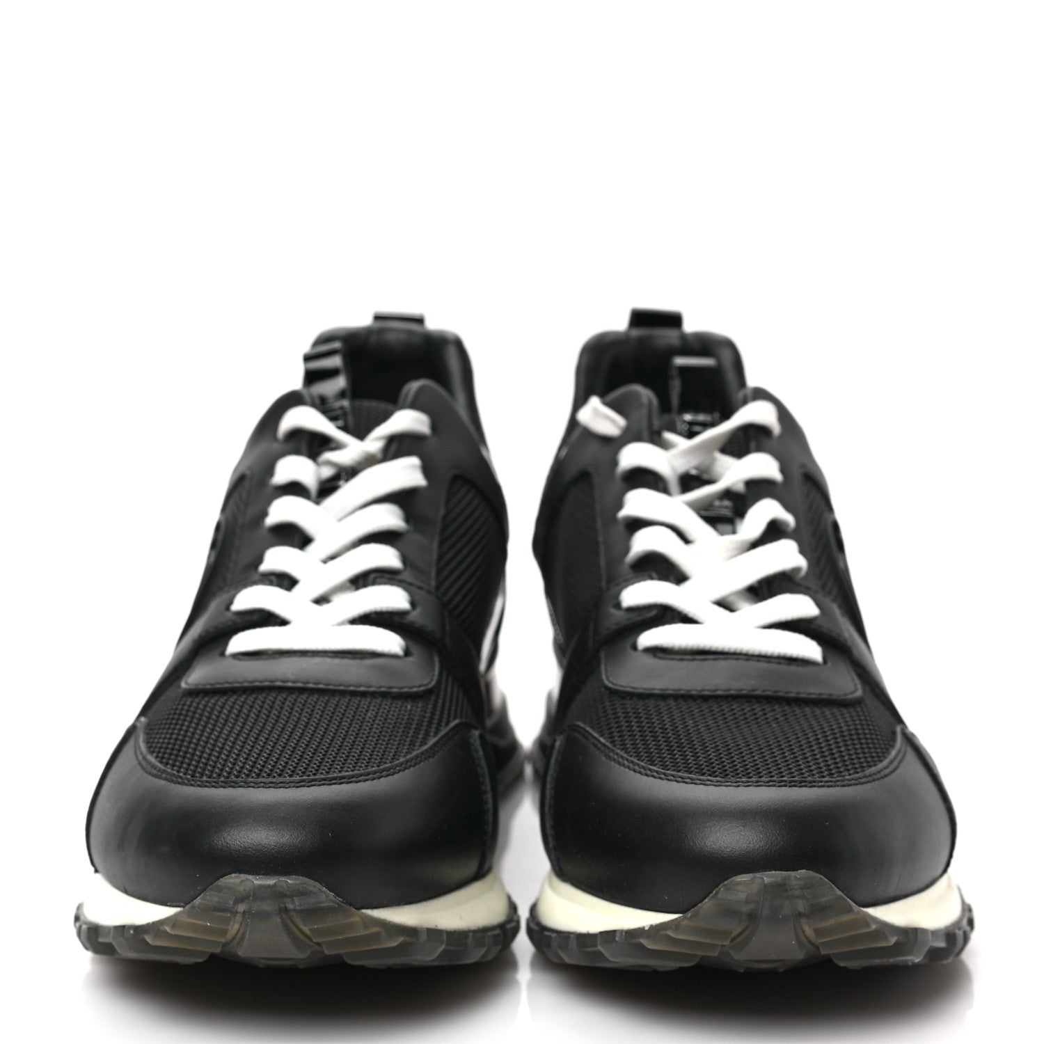 Louis Vuitton Calfskin Monogram Run Away Sneakers 38 Black 2 of 8