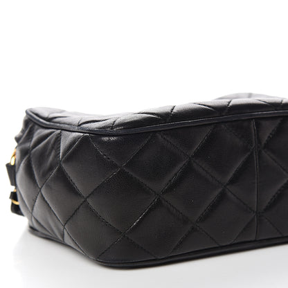 Chanel Lambskin Quilted Camera Case Black 9 of 12
