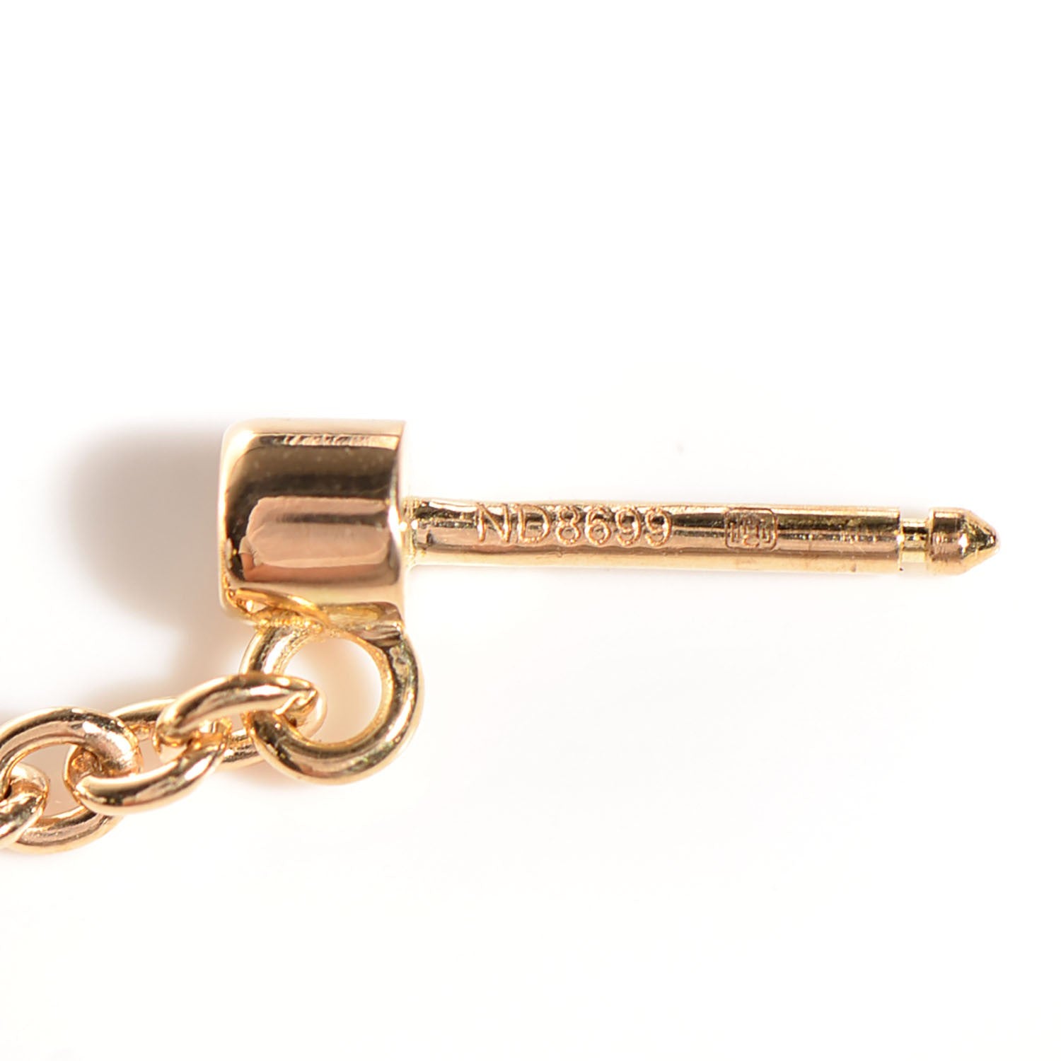 Cartier 18K Pink Yellow White Gold Baby Trinity Drop Earrings 4 of 8