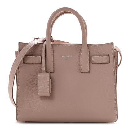 Saint Laurent Grained Calfskin Nano Sac De Jour Pale Blush 1 of 15