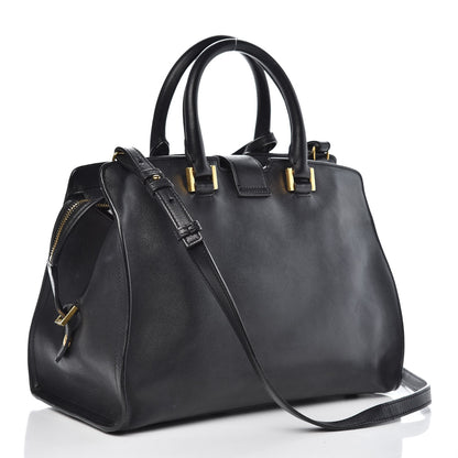 Saint Laurent Smooth Calfskin Small Monogram Cabas Black 4 of 13