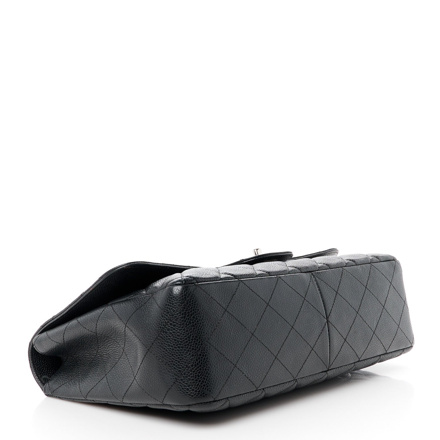 Chanel Caviar Quilted Jumbo Single Flap Black 4 of 13