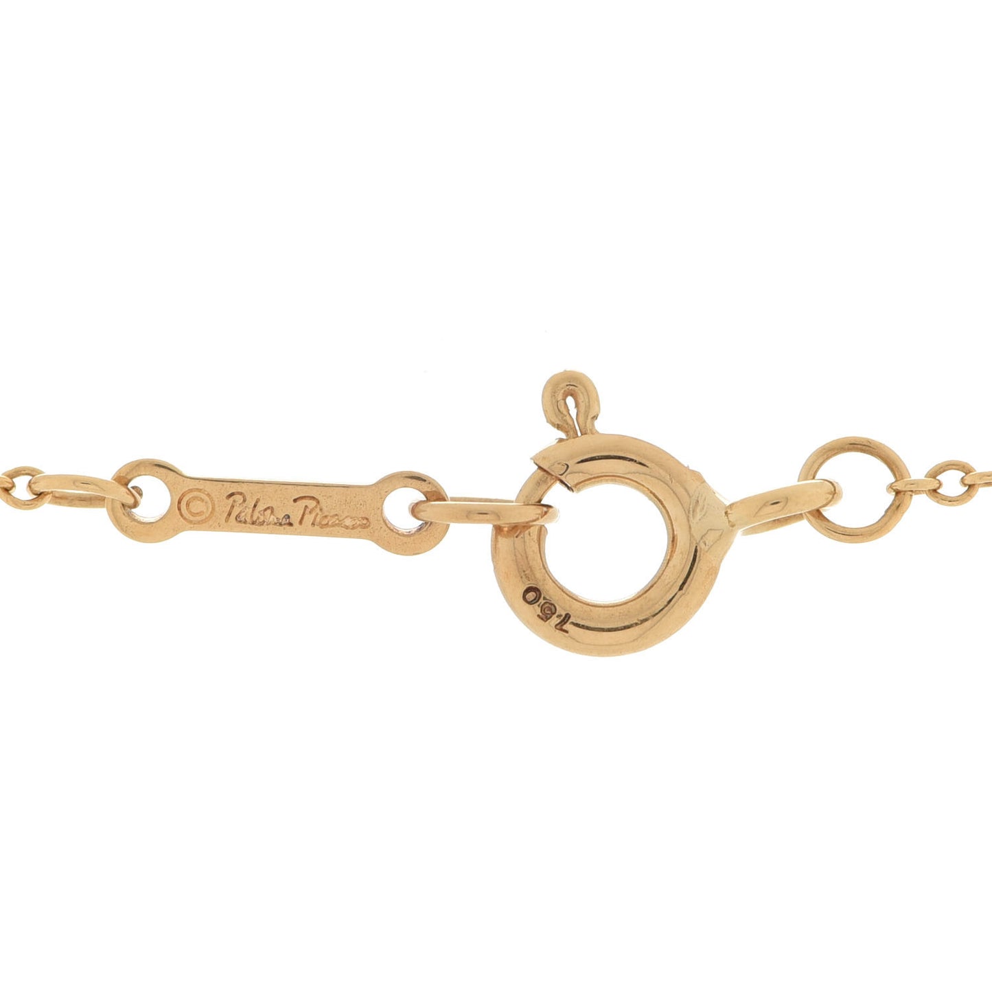 18K Yellow Gold Diamond Paloma Picasso Venezia Goldoni Heart Pendant Necklace