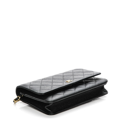 Chanel Caviar Quilted Wallet On Chain WOC Black 13 of 18