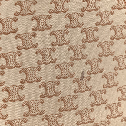 Celine Canvas Calfskin Triomphe Print Small Cabas Thais White 15 of 16