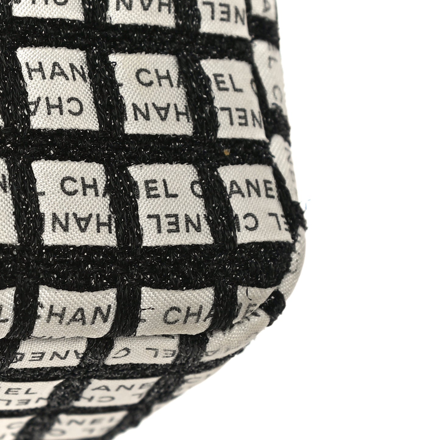 Ribbon Tweed Small Single Flap Black White