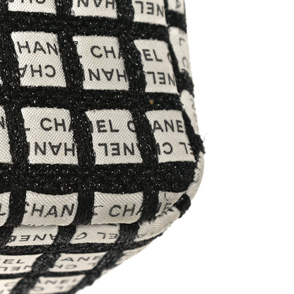 Chanel Ribbon Tweed Small Single Flap Black White 12 of 16