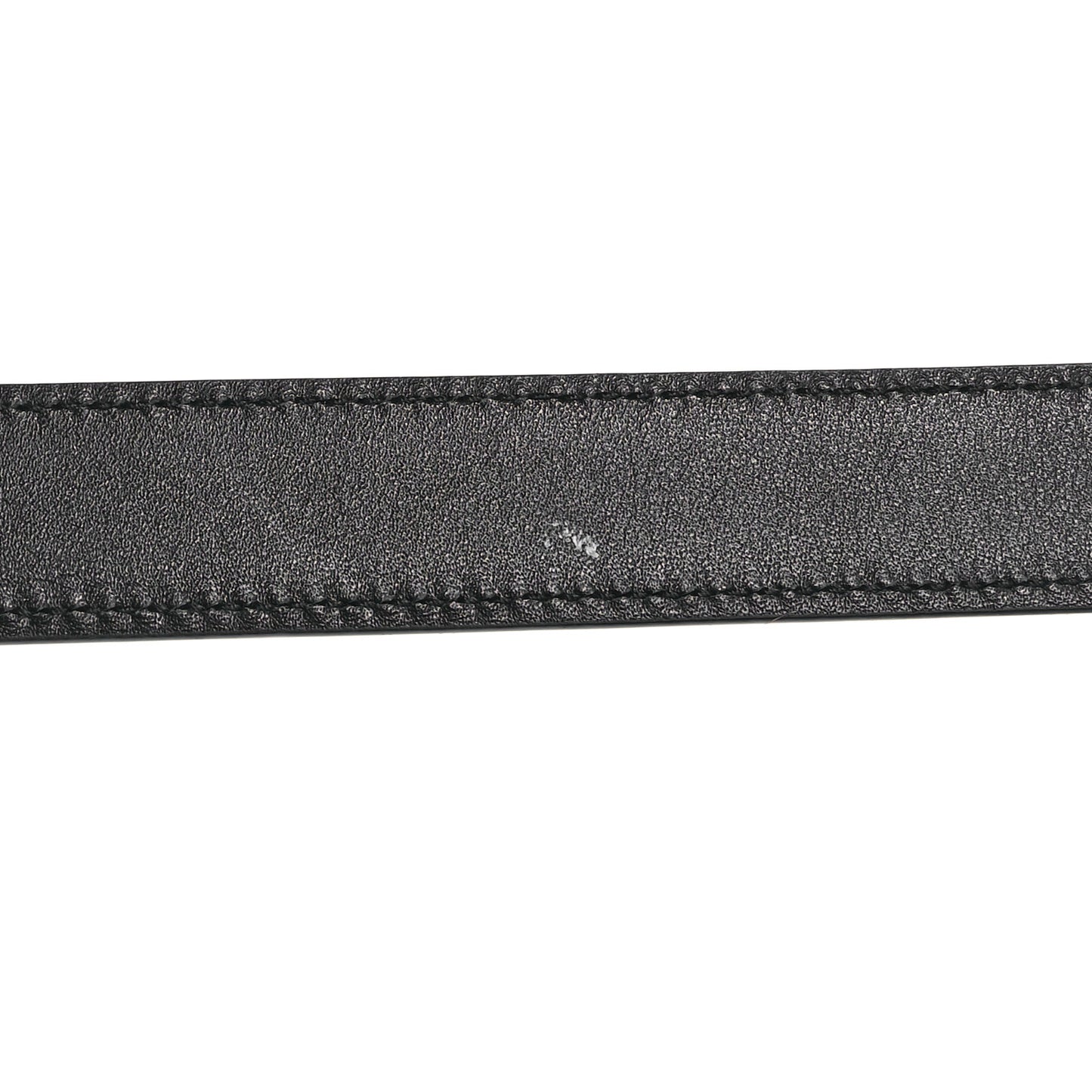 Smooth Calfskin Monogram Narrow Square Buckle Belt 65 26 Black