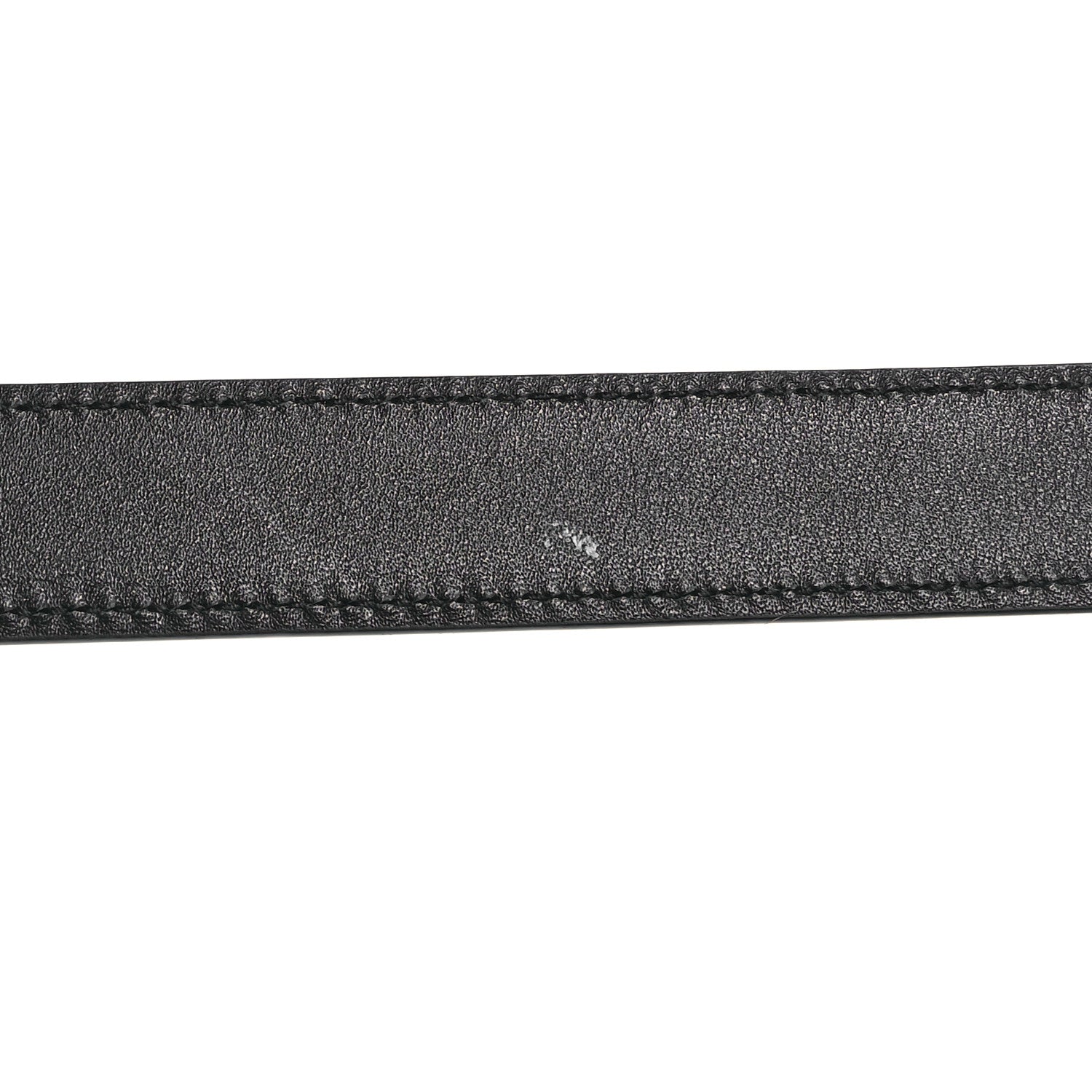 Saint Laurent Smooth Calfskin Monogram Narrow Square Buckle Belt 65 26 Black 6 of 6