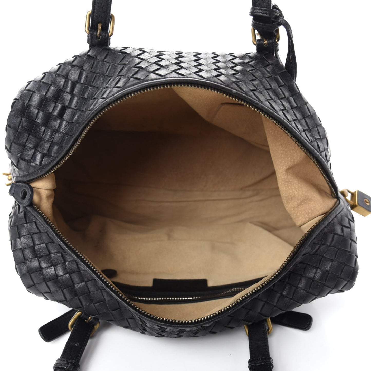 Nappa Intrecciato Boston Black
