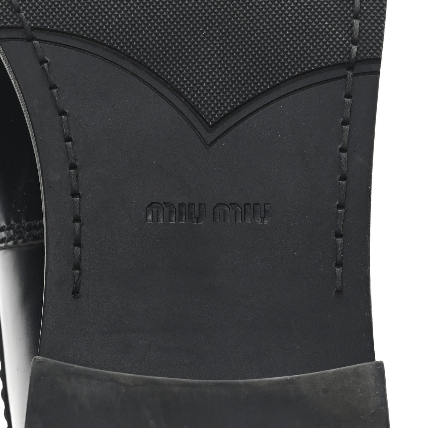 Spazzolato Penny Loafer 39 Black White