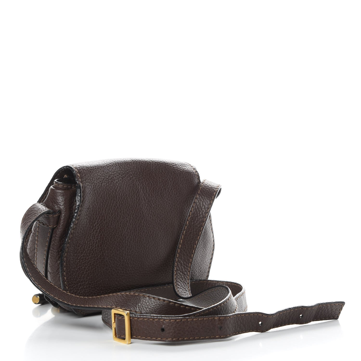 Chloe Calfskin Mini Marcie Round Crossbody Bag Truffle 3 of 17
