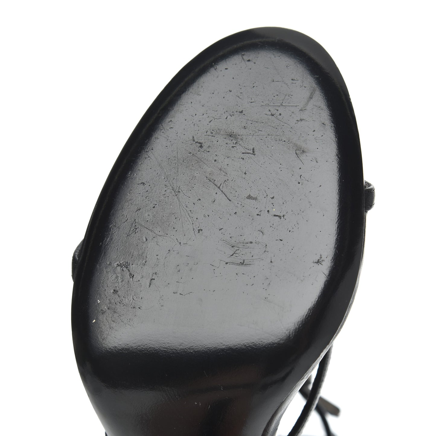 Calfskin Cassandra 110 Sandals 39.5 Black Gold