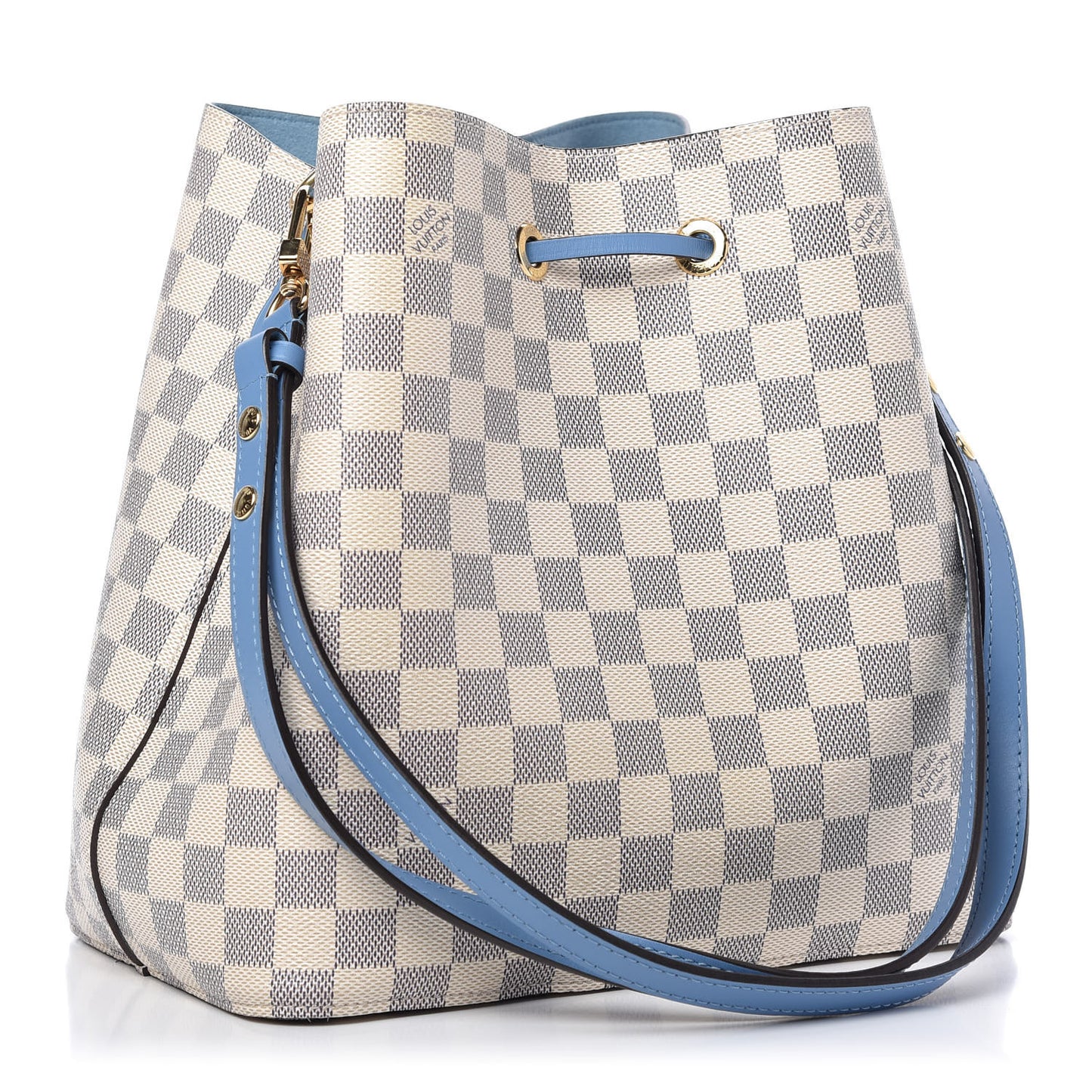 Damier Azur Neonoe MM Bleuet