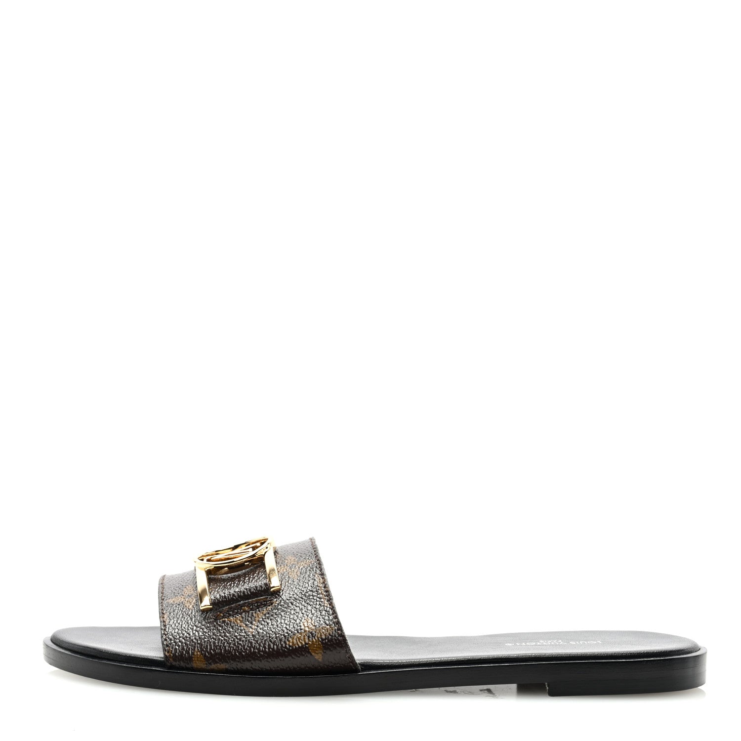 Louis Vuitton Patent Monogram Lock It Flat Mules 38 1 of 8