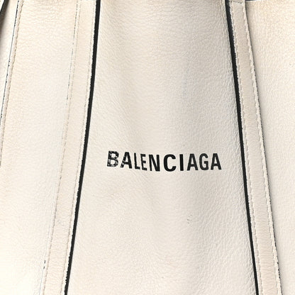 Balenciaga Smooth Calfskin Logo Double Sided XXS Everyday Tote Chalky White Black 7 of 12