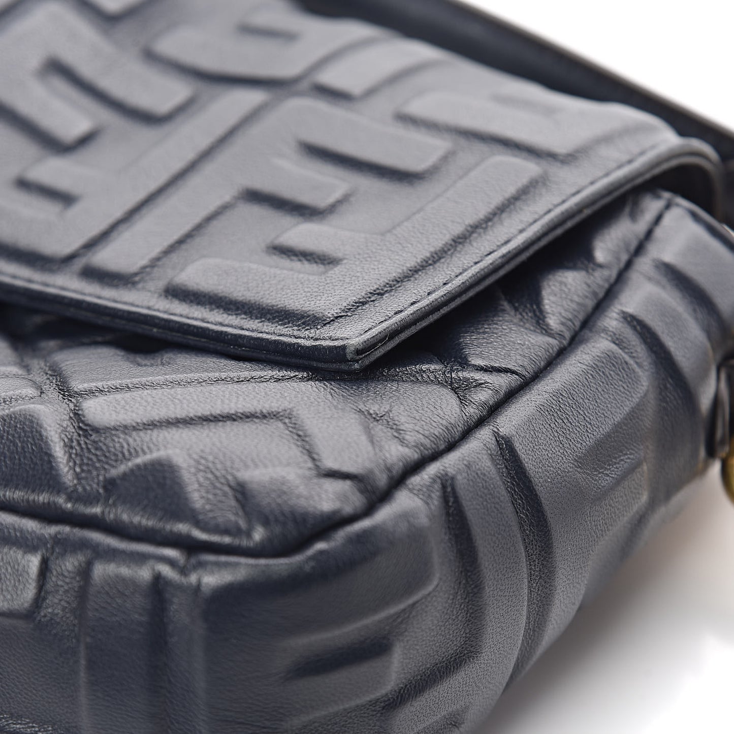 Nappa FF 1974 Embossed Baguette Midnight